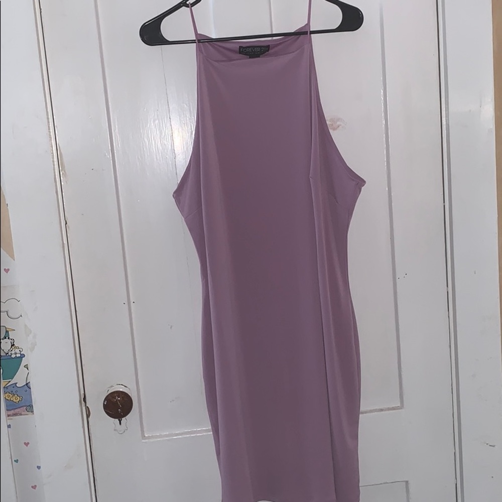 Purple mini dress